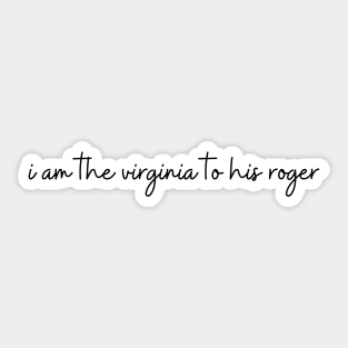 Roger and Virginia with a Twist! Sticker